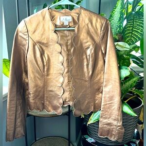 J. MARCO Genuine Leather Copper Jacket